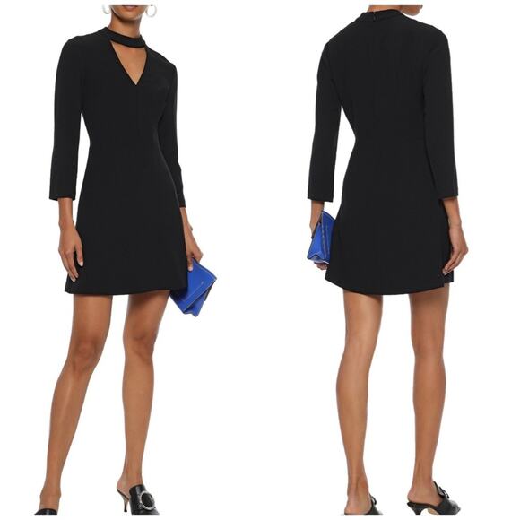 A.L.C Women's Lee‎ Cutout Black Stretch-Crepe Mini Dress Size 6 NEW - Picture 1 of 6
